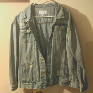 XXL Time and Tru Distressed Jean Jacket